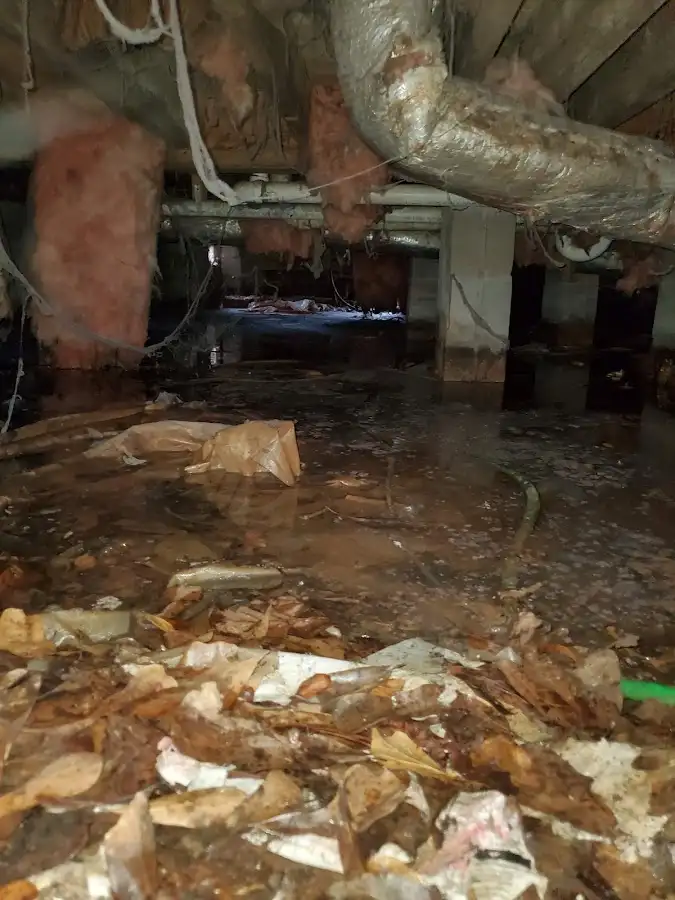 Crawl space flood assessment for Commercial Water Damage Restoration in Helotes
